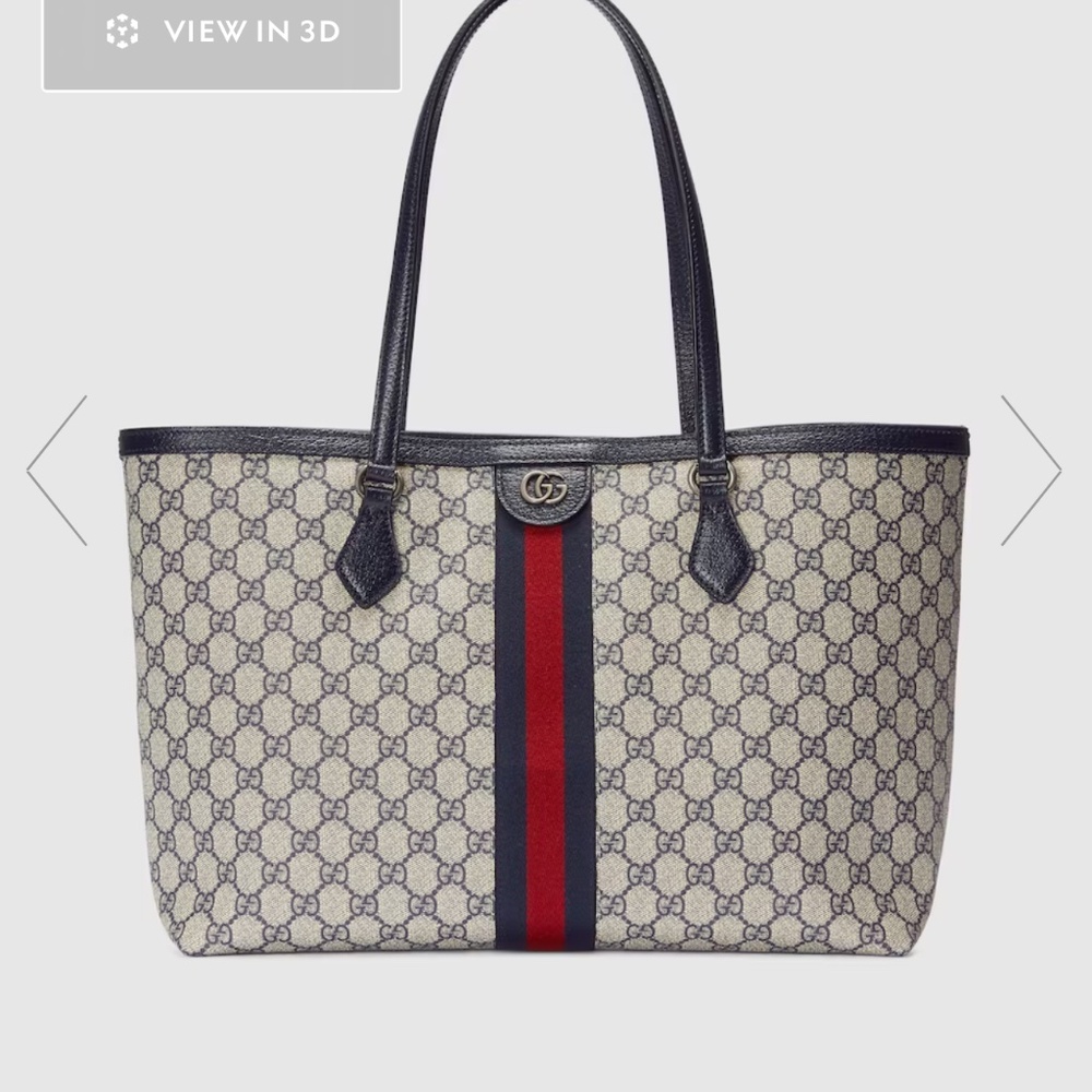 Gucci Ophidia GG Navy Medium Tote